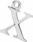 14K Lowercase Initial Dangle