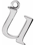 14K Lowercase Initial Dangle