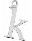 14K Lowercase Initial Dangle