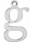 14K Lowercase Initial Dangle