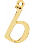 14K Lowercase Initial Dangle