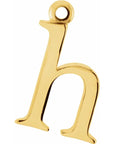 14K Lowercase Initial Dangle