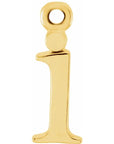 14K Lowercase Initial Dangle