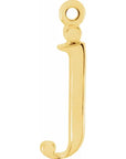 14K Lowercase Initial Dangle