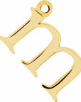 14K Lowercase Initial Dangle