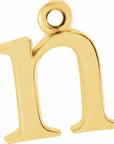 14K Lowercase Initial Dangle