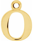14K Lowercase Initial Dangle