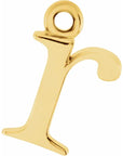 14K Lowercase Initial Dangle