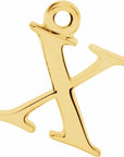 14K Lowercase Initial Dangle