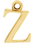 14K Lowercase Initial Dangle