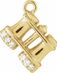 Natural Diamond Binoculars Dangle