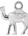 Natural Diamond Camel Dangle