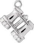 Natural Diamond Binoculars Dangle