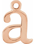 14K Lowercase Initial Dangle