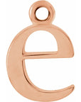 14K Lowercase Initial Dangle