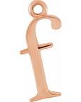 14K Lowercase Initial Dangle
