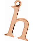 14K Lowercase Initial Dangle