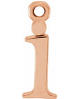 14K Lowercase Initial Dangle