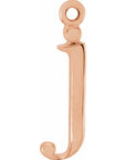 14K Lowercase Initial Dangle