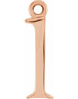 14K Lowercase Initial Dangle