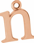 14K Lowercase Initial Dangle