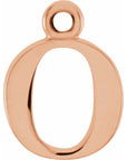 14K Lowercase Initial Dangle