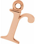 14K Lowercase Initial Dangle