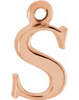 14K Lowercase Initial Dangle