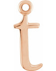 14K Lowercase Initial Dangle