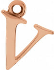 14K Lowercase Initial Dangle