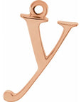14K Lowercase Initial Dangle