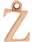 14K Lowercase Initial Dangle