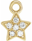 Natural Diamond Petite Star Dangle