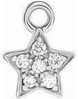 Natural Diamond Petite Star Dangle