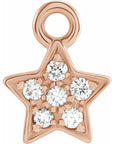 Natural Diamond Petite Star Dangle