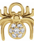 Natural Diamond Spider Dangle