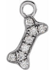 Natural Diamond Dog Bone Dangle