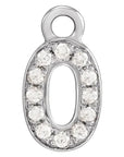 Natural Diamond Petite Numeric Dangle