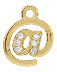 Natural Diamond "@" Dangle