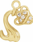 Natural Diamond Petite Zodiac Dangle