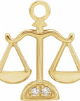 Natural Diamond Petite Zodiac Dangle