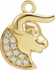 Natural Diamond Petite Zodiac Dangle