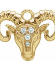 Natural Diamond Petite Zodiac Dangle