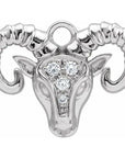 Natural Diamond Petite Zodiac Dangle
