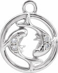 Natural Diamond Petite Zodiac Dangle