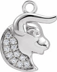 Natural Diamond Petite Zodiac Dangle