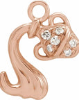 Natural Diamond Petite Zodiac Dangle