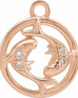 Natural Diamond Petite Zodiac Dangle