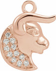 Natural Diamond Petite Zodiac Dangle