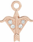 Natural Diamond Petite Zodiac Dangle